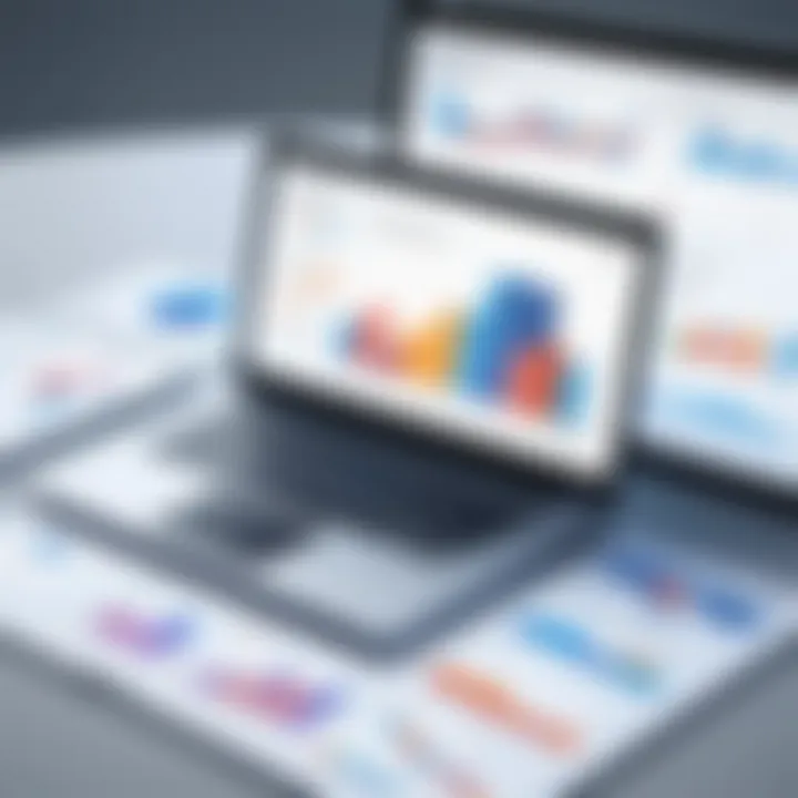 Graph depicting market trends in information management solutions