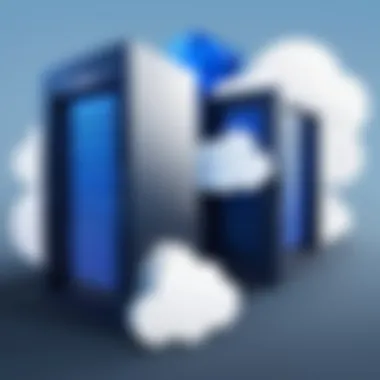 Infographic illustrating storage options in Acronis cloud