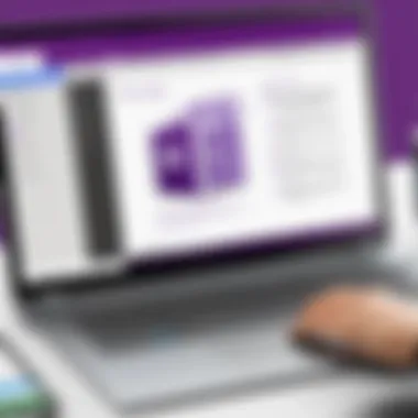 Visual representation of advanced OneNote features for productivity enhancement