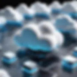 A visual representation of diverse cloud computing models.