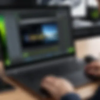 Editing Educational Content in Camtasia A screenshot of a Camtasia project being edited for educational content