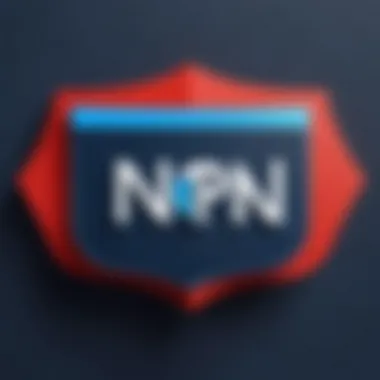 Nord VPN Logo Nord VPN logo showcasing security.