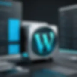 Visual representation of various CMS options for WordPress