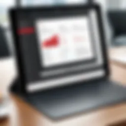 User interface of Adobe Acrobat Pro DC on iPad