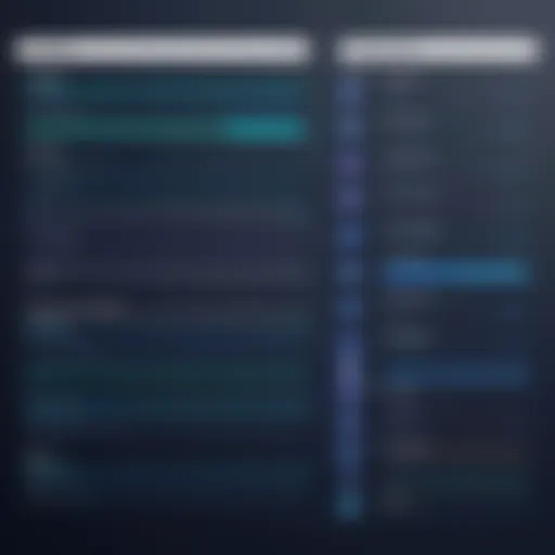 Comparison chart of software alternatives