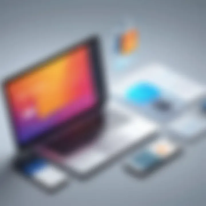 Visual representation of no-code app development advantages