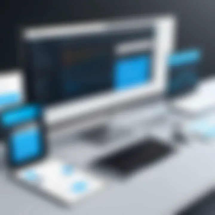 A visual representation of the workflow enabled by a CMS.