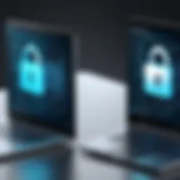 A visual representation of secure file sharing techniques