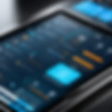 User interface of a modern F&B management application