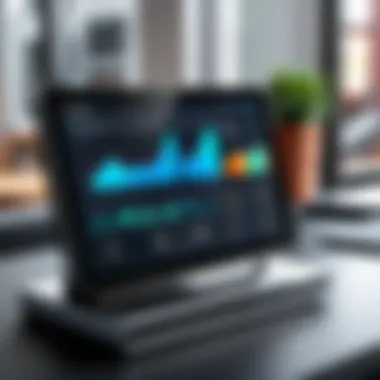 Analytics Dashboard of a Modern POS System Modern POS system interface showcasing analytics dashboard