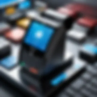 Illustration of Security Features in POS Systems Security features in a POS system illustrated