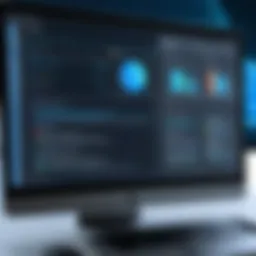 Database management software interface showcasing features