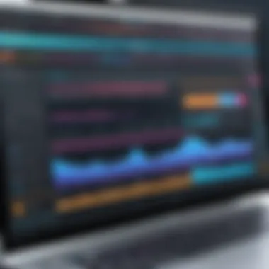 Soni Vegas Pro User Interface User interface of Soni Vegas Pro showcasing its editing timeline