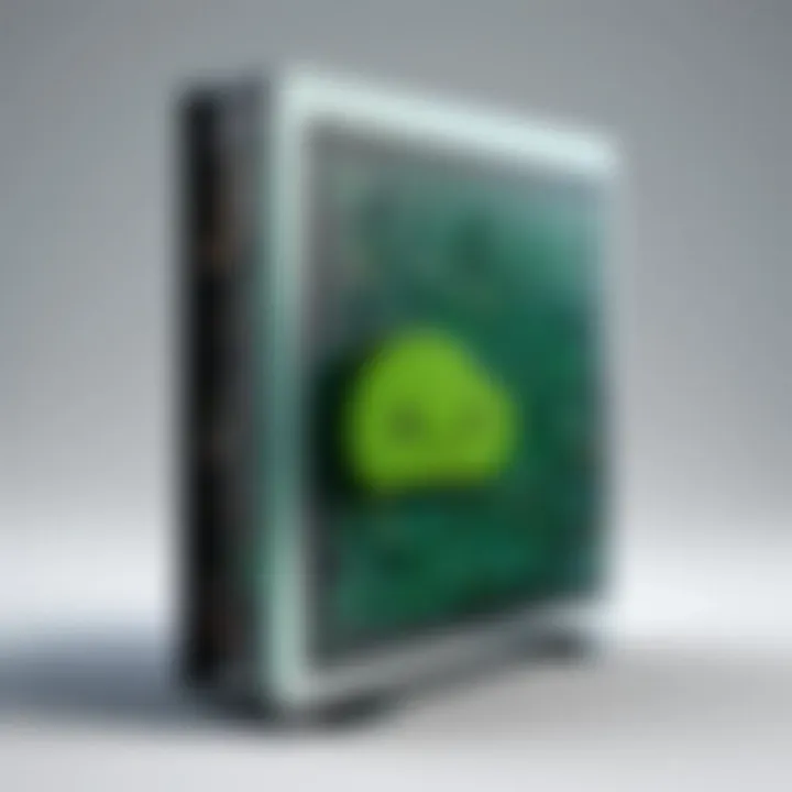 Security features of SUSE Server illustrated with icons