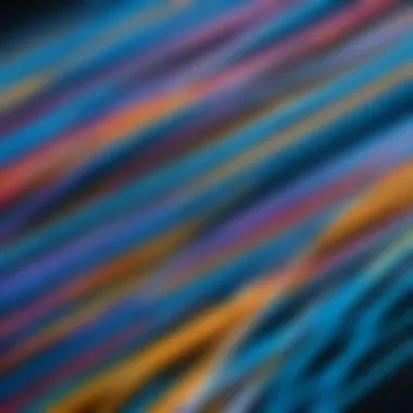 High-Speed Fiber Optic Connectivity High-speed fiber optic cables representing business connectivity