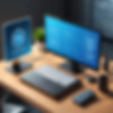 An illustration showing secure remote access protocols