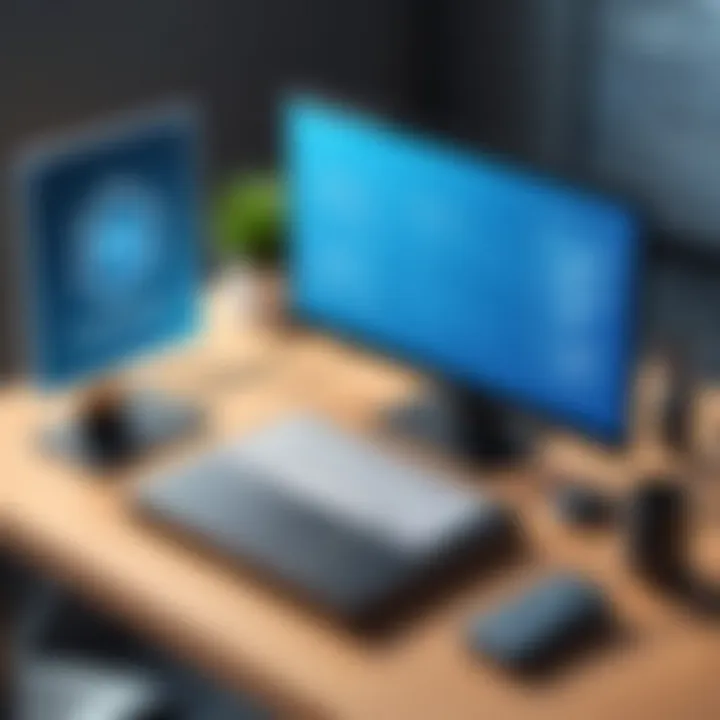 An illustration showing secure remote access protocols