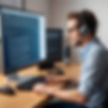 Enhancing Accessibility with Text-to-Speech Technology A scene illustrating accessibility through text-to-speech