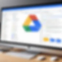 Cloud storage interface showcasing file organization