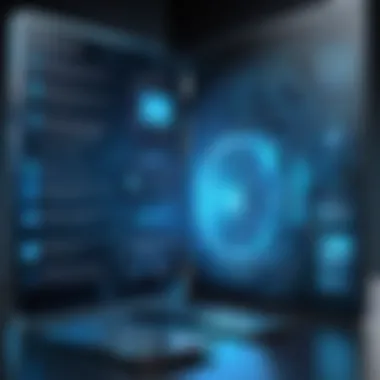 Cybersecurity Framework in Virtual IT Visual depiction of cybersecurity elements