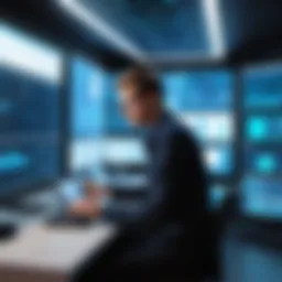 User navigating through the VMS VectorVMS Com portal interface