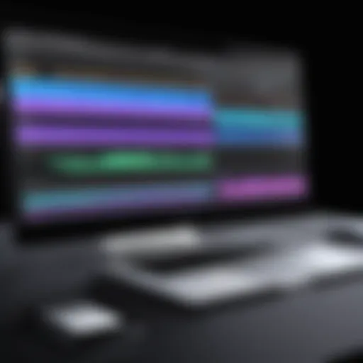 User interface of Final Cut Pro showcasing editing timeline