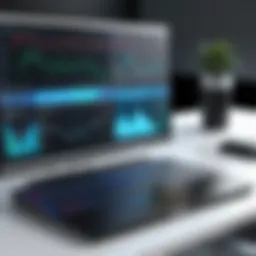 A modern trading interface showcasing various features