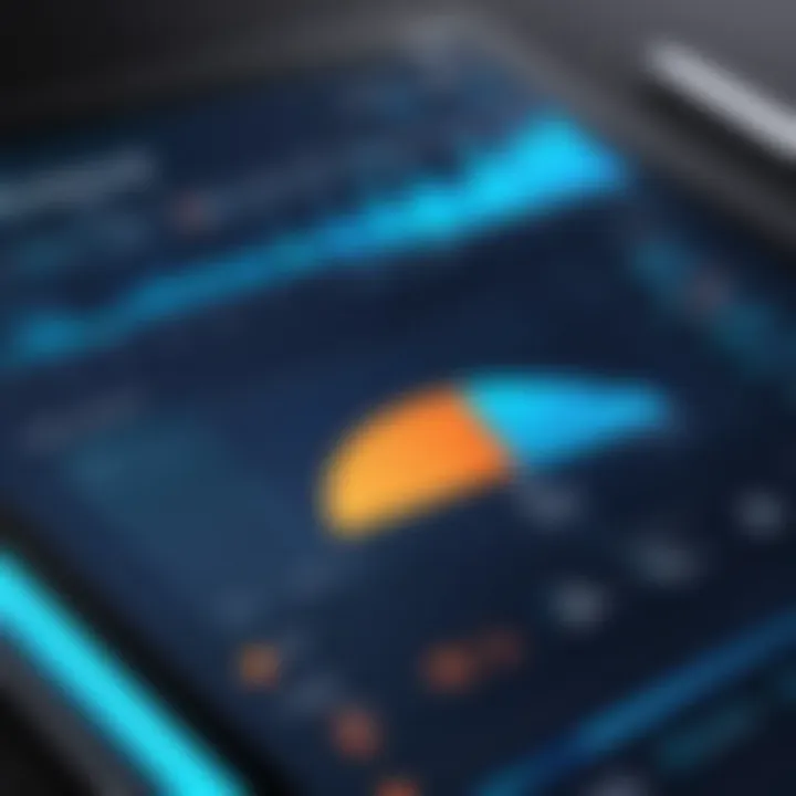 Graph showcasing Kisi software performance metrics