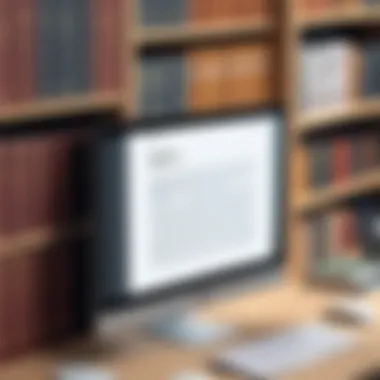 A digital library filled with legal resources and publications