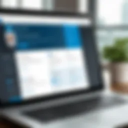 Illustration showcasing the user interface of LinkedIn Sales Navigator Premium