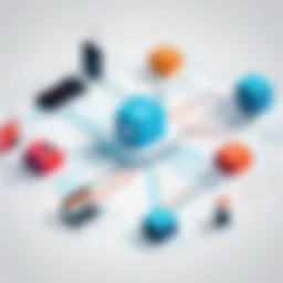 A network diagram illustrating IoT device connectivity