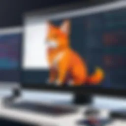 An overview of GitLab interface showcasing code review features