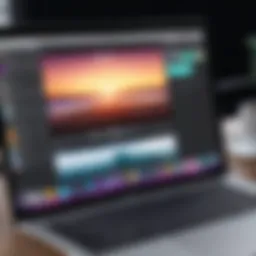 iMovie interface showcasing editing tools