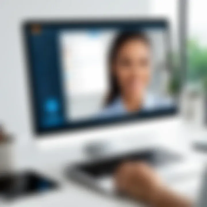 Overview of RingCentral Video Chat interface showcasing its design and layout.