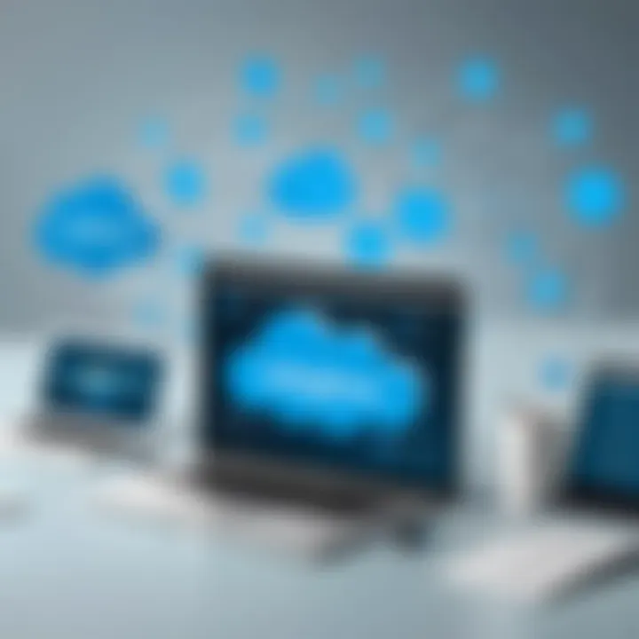 Visual representation of data integration within Salesforce ecosystem