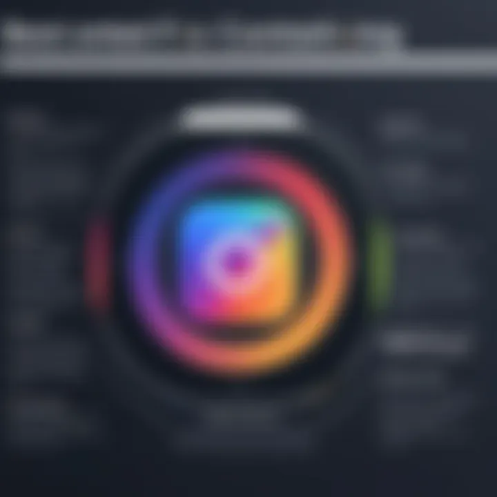An infographic outlining best practices for content planning on Instagram