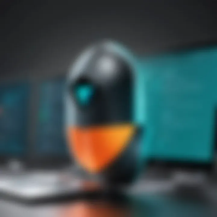 Illustration of Dashlane's security features including encryption