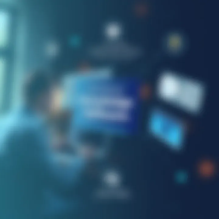 Infographic detailing core features of knowledge management software