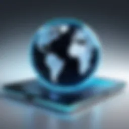 Visual representation of global transactions