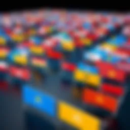 Conceptual illustration of feature flags in software development